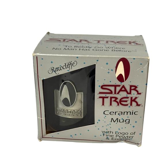 Star Trek 30th Anniversary Ceramic Mug – Rawcliffe Pewter & Enamel Logo – OG Box - Picture 1 of 6